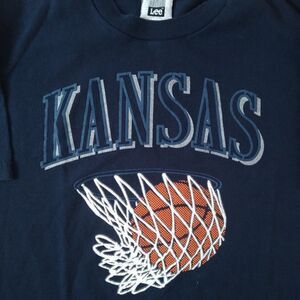 Vintage 90s Kansas Jayhawks Basketball T-Shirt